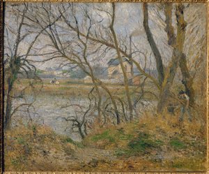 Ufer der Oise, nahe Pontoise, graues Wetter von Camille (after) Pissarro