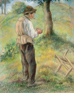 Vater Melon zündet seine Pfeife an, ca. 1879