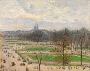 Jardin des Tuileries an einem Winternachmittag