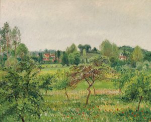 Juni, Regenwetter, Eragny; Juin, temps pluvieux, Eragny, 1898 von Camille Jacob Pissarro