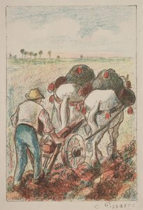 Der Pflug, 1901 von Camille Jacob Pissarro