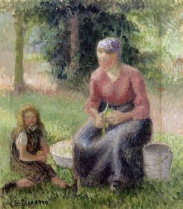 Bäuerin und ihr kleines Mädchen, ca. 1893