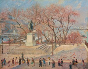 Statue von Heinrich IV., Morgen, Sonne, 1902