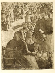 Gemüsemarkt in Pontoise, 1891