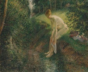 Badender im Wald, 1895 von Camille Jacob Pissarro