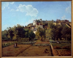 Einsiedelei in Pontoise von Camille Jacob Pissarro