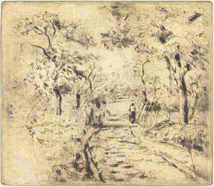 Auf den Feldern bei Ennery, 1875 von Camille Pissarro