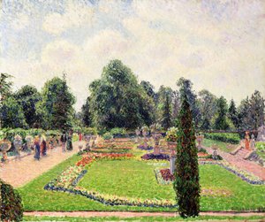 Kew Gardens - Weg zum Großen Gewächshaus von Camille Jacob Pissarro