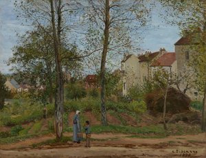 Landschaft bei Louveciennes (Herbst) von Camille Pissarro