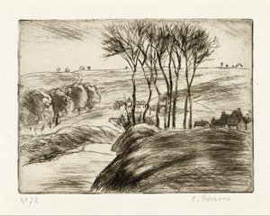 Landschaft in Osny von Camille Pissarro