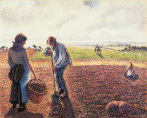 Bauern auf dem Feld, Eragny