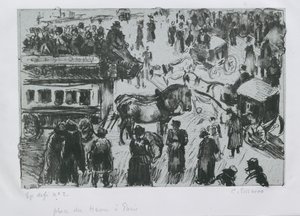 Place du Havre, in Paris, ca. 1897 von Camille Pissarro
