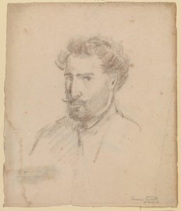 Selbstporträt, Dreiviertelprofil nach links (Caracas (?) 1853/54)