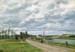 Die Ufer der Oise bei Pontoise