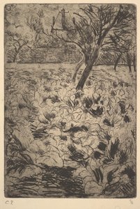 Das Kohlbeet, ca. 1880 von Camille Jacob Pissarro