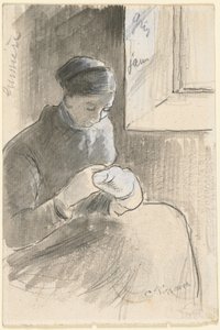 Der Flickschuster, um 1881 von Camille Pissarro