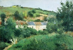 Der Weg im Dorf von Camille Jacob Pissarro