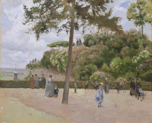 Der öffentliche Garten in Pontoise von Camille Jacob Pissarro