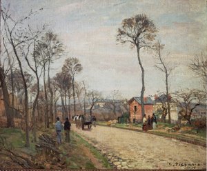Der Weg nach Louveciennes - 1870 von Camille Jacob Pissarro