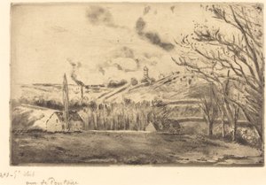Ansicht von Pontoise von Camille Pissarro