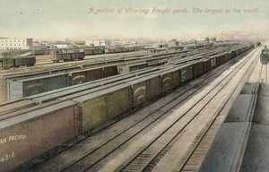Ein Teil der Winnepeg-Frachtbahnhöfe, die größten der Welt, Kanada