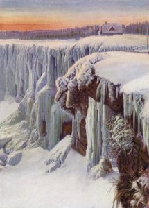 Niagarafälle im Winter gefroren