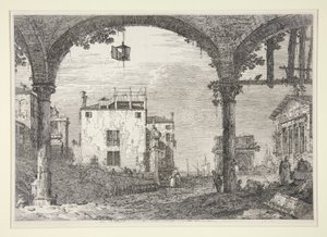Le Portique à la lanterne, aus der Serie Vedute