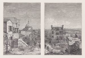 Das Haus mit der Inschrift, aus der Serie Vedute (Ansichten) von Canaletto (Giovanni Antonio Canal)