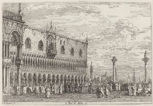 La Piera del Bando von Canaletto