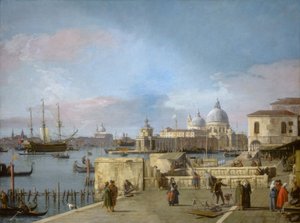 Eingang zum Canal Grande vom Molo, Venedig, 1742-1744 von Canaletto