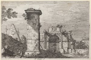 Landschaft mit Ruinenmonumenten, ca. 1735-1746