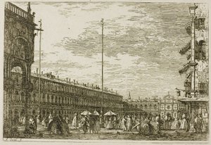 Le Procuratie niove e S. Ziminian V, aus Vedute von Canaletto