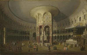 London: Innenansicht der Rotunde in Ranelagh von Canaletto