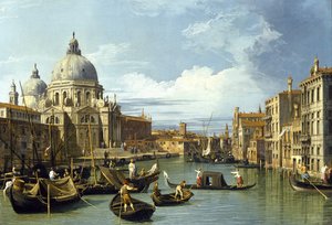 Der Eingang zum Canal Grande, Venedig von Canaletto