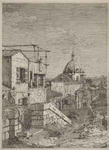 Das Haus mit der Inschrift [links] von Canaletto