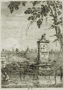 Das kleine Monument, aus Vedute von Canaletto