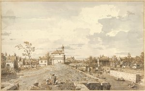 Die Porta Portello mit dem Brenta-Kanal in Padua, 1740-1743 von Canaletto
