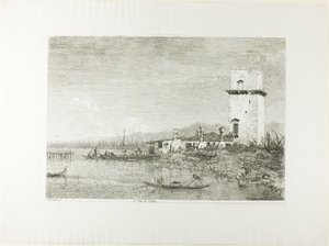 Der Turm von Malghera, aus Vedute
