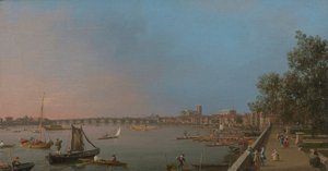 Westminster von der Nähe der Terrasse des Somerset House von Canaletto
