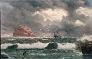 Stürmische Küstenszene von Capt. John Haughton Forrest