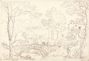 Brücke in der Nähe der Loweswater Kirche, 2. August 1835