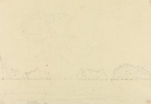 Die Nadeln, Isle of Wight von Capt. Thomas Hastings