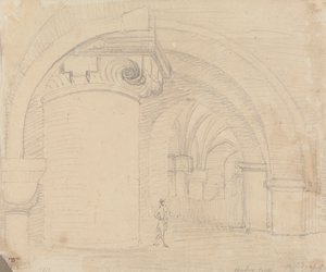 Untergeschoss, Kathedrale von Canterbury von Capt. Thomas Hastings