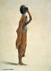 Eine Purwari Frau, Indien von Captain Cornelius Francis James