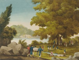 Der Brunnen des Bashaw, Santa Maura, Griechenland von Captain George Francis Lyon