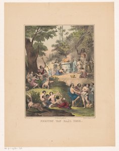 Anbetung des Baal von Peor von Carel Christiaan Antony Last