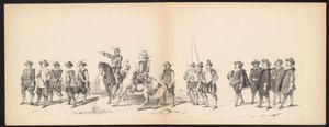 Maskerade der Leidener Studenten, 1850 (Platte 2) von Carel Christiaan Antony Last