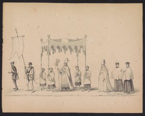 Maskerade der Utrechter Studenten, 1846 (Platte 10) von Carel Christiaan Antony Last
