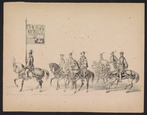 Maskerade der Utrechter Studenten, 1846 (Tafel 15) von Carel Christiaan Antony Last