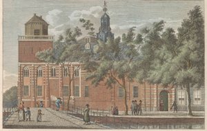Akademiegebäude in Leiden, ca. 1790 von Carel Frederik Bendorp (I)
